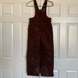 Kids Ski Pants Overall Dark Brown M 8  Faded glory